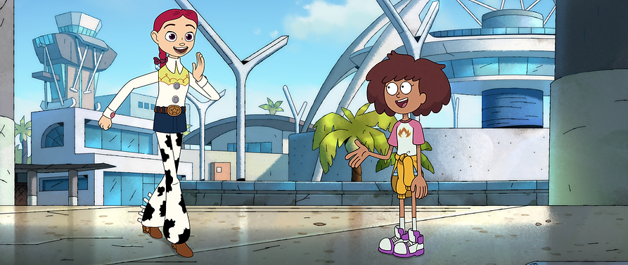 Amphibia Legacy - Anne and Jackie Cheering.png