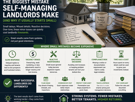 The Biggest Mistake Self-Managing Landlords Make (And Why It Usually Starts Small)