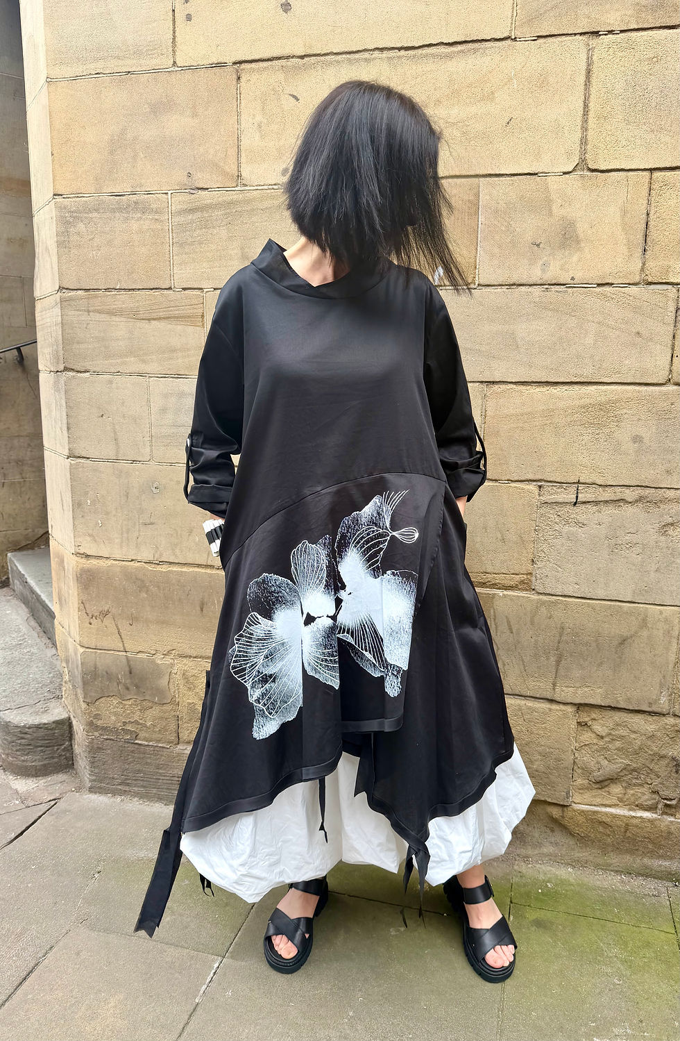 Thumbnail: Bize Tunic Dress in Black  B22148