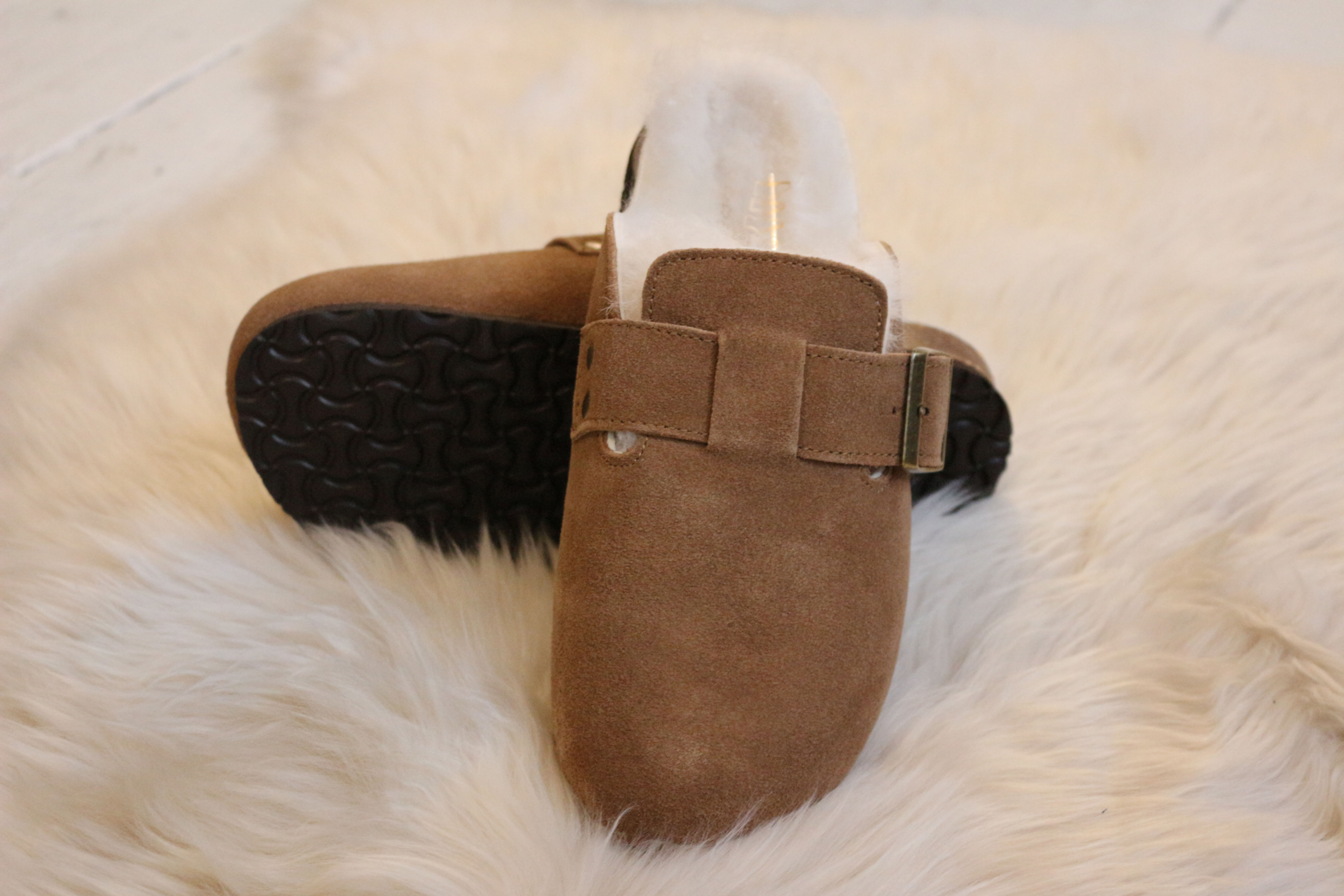 Fenland Cork Sheepskin Slippers