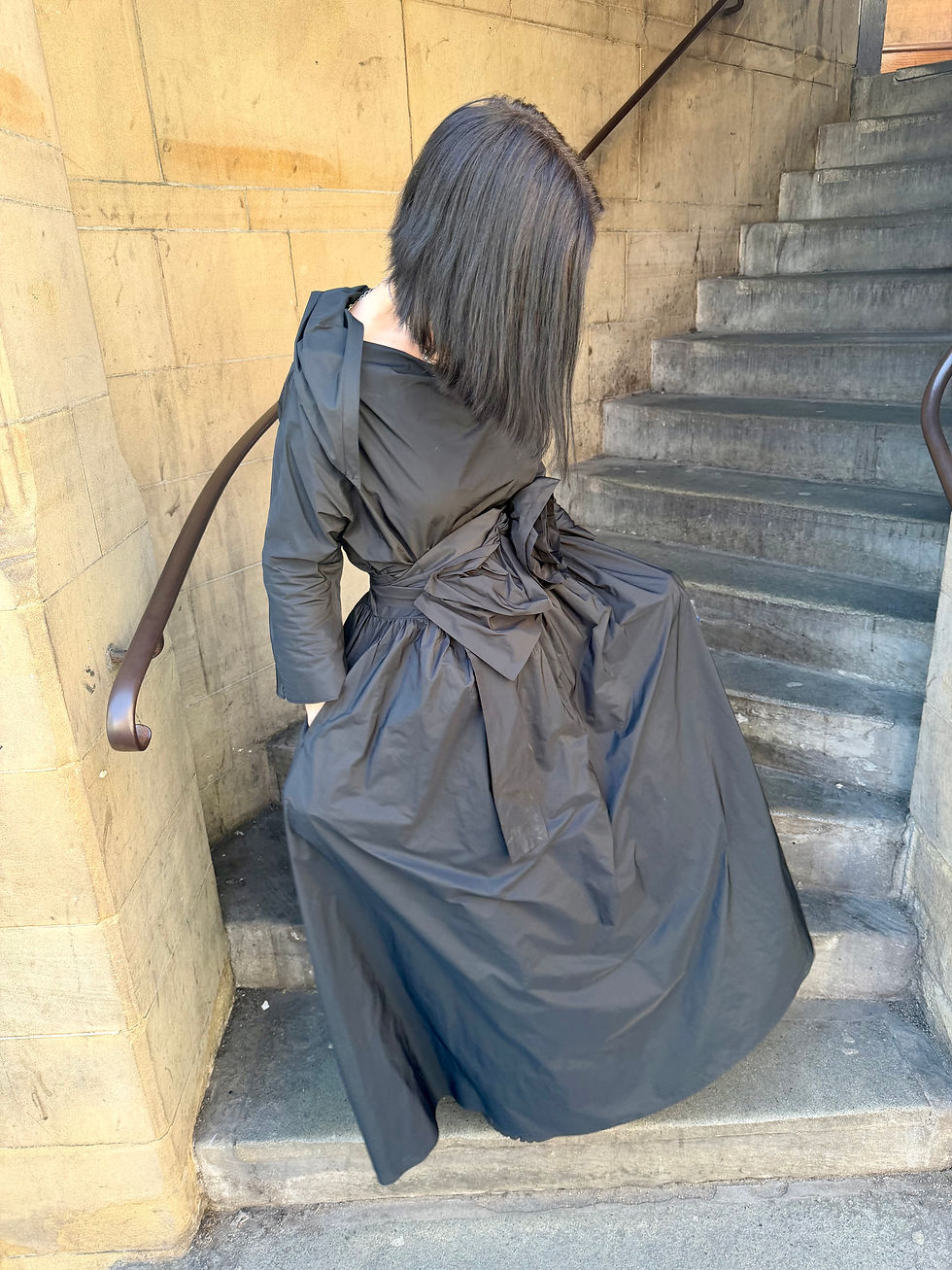 Thumbnail:  Bize Taffeta Dress Black  BK8400
