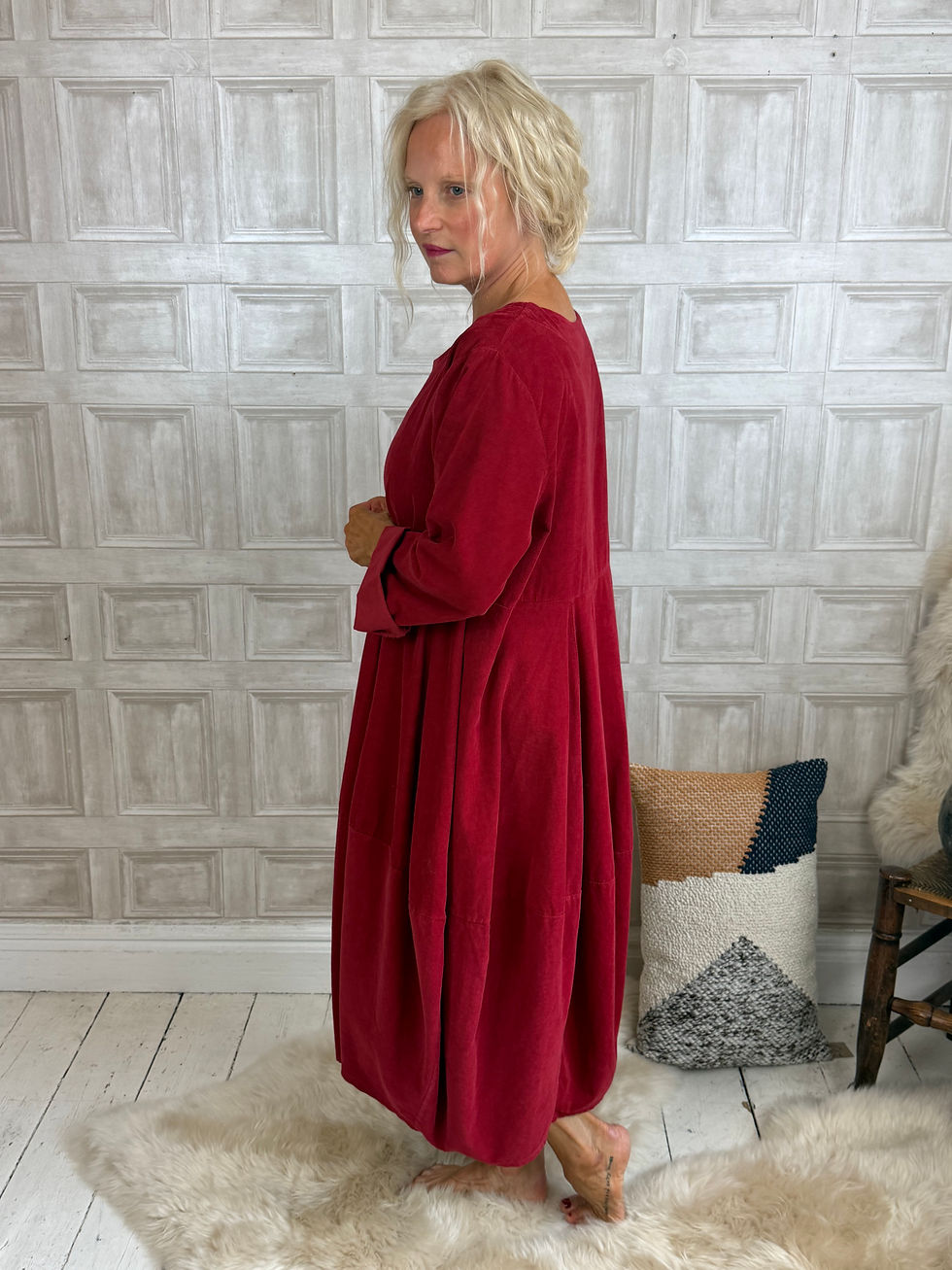 Thumbnail: Nichols & Co Black Label cord dress BL893R