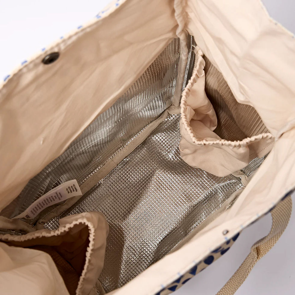 Thumbnail: ROKA London Hampstead lunch bag in Denim Rain