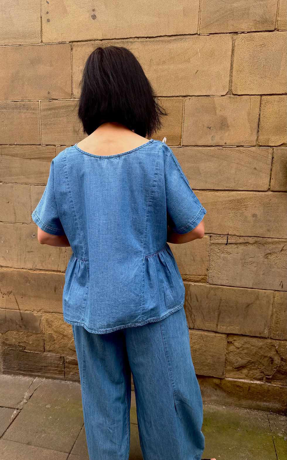Thumbnail: Blueberry Italia Denim Top 26244