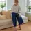Thumbnail: Chalk Armelle heavy denim trouser