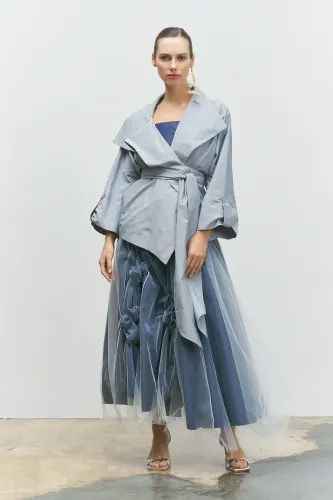 Bize Taffeta Jacket Grey  BC5049