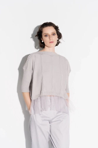 Bize Lt Grey Knit BT0104