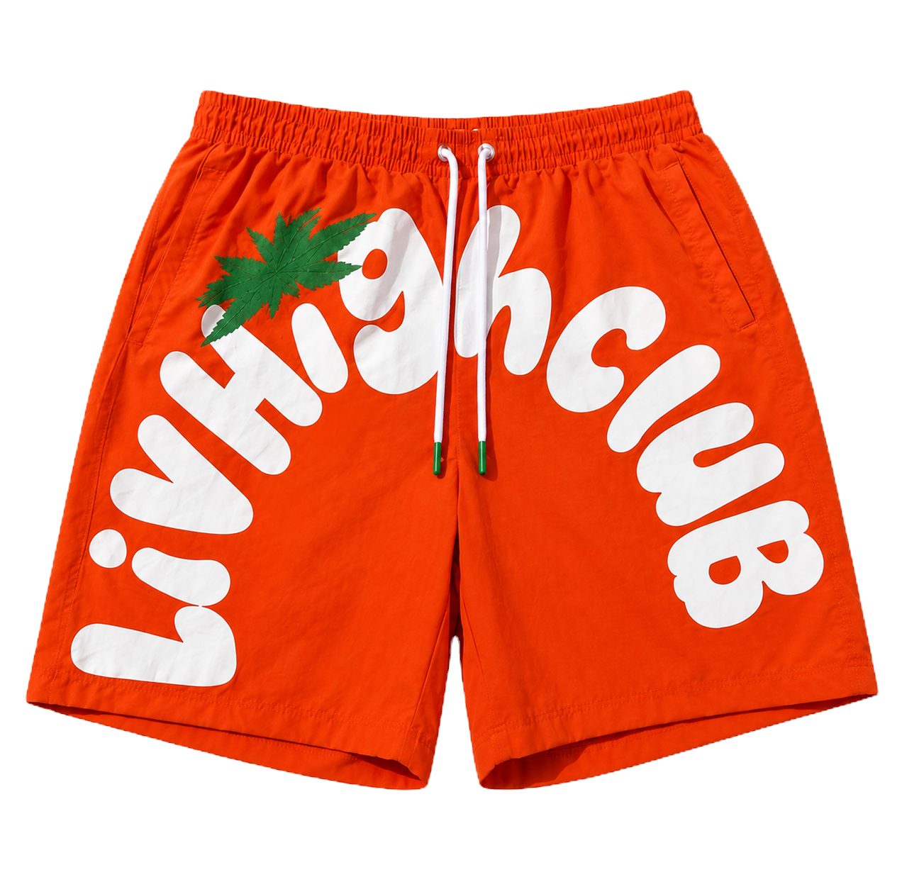 High Tide Swim Trunks — Sunset Orange