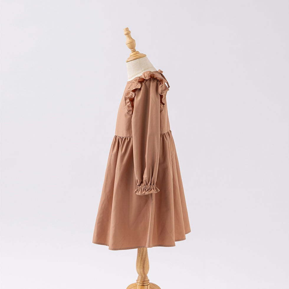 サムネイル： LISA's dress apron  for kids/CAMEL