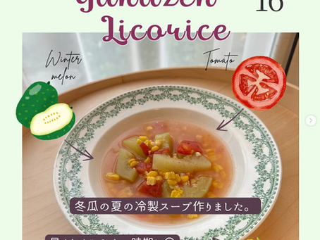 【薬膳recipe】 冬瓜の夏野菜スープ