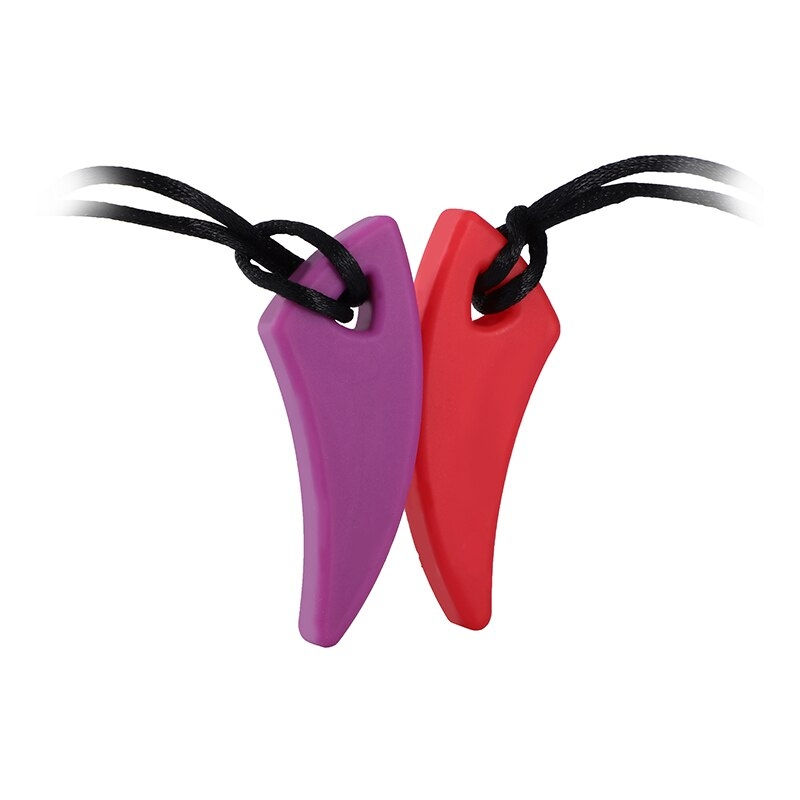 Miniature : Collier silicone dent de dinosaure