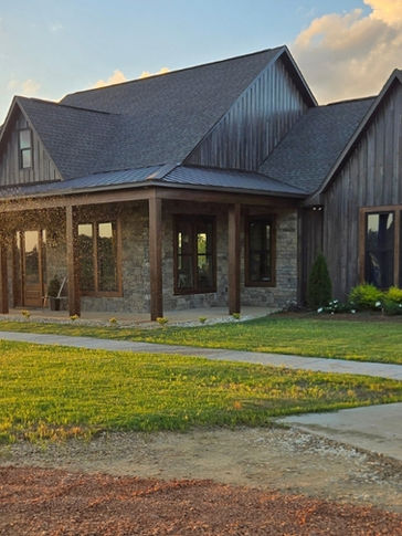 Barnwood Tuff-Rib used as wall panels.
