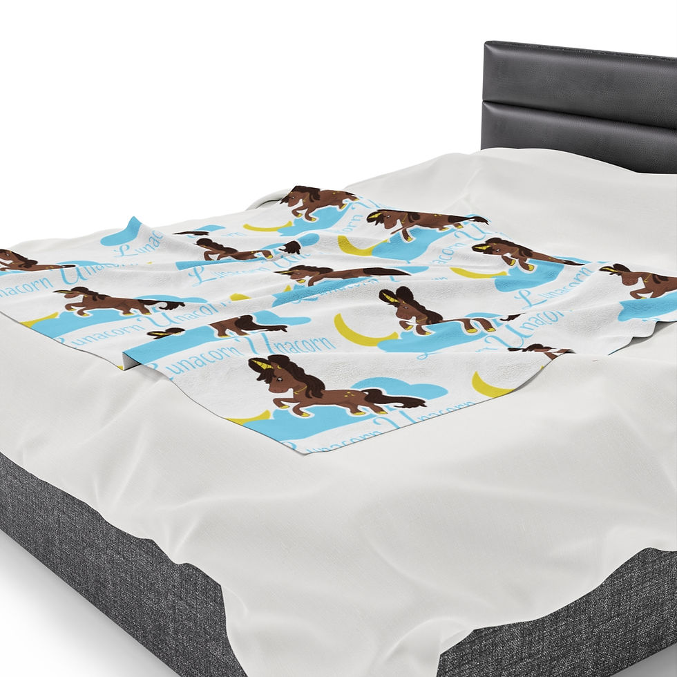 Thumbnail: White Velveteen Plush Blanket