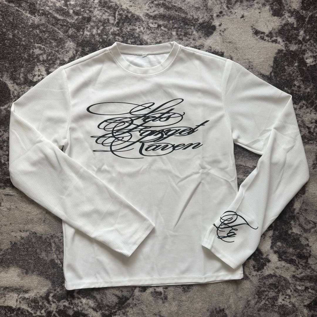 Long Sleeve Printed Cotton T-Shirt