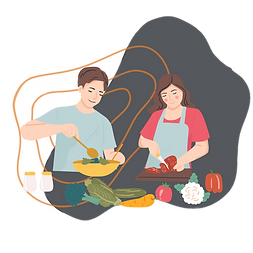 Icon of people cooking