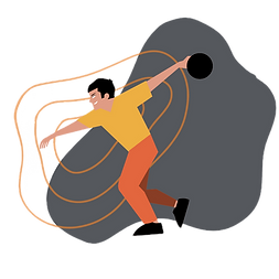 Icon of person bowling