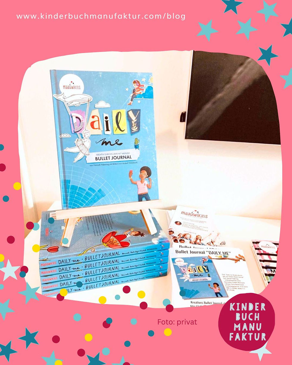 Das neue Bullet Journal bereit für Kreativität und Signieraktion.