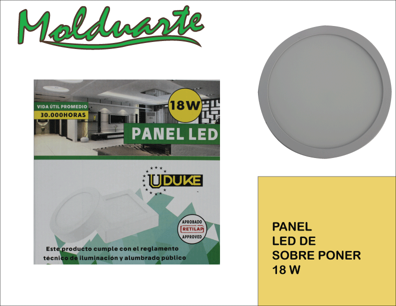 PANEL-LE-DE-SOBRE-PONER-18W