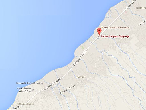 Adres biura imigracyjnego w Singaraja