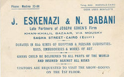 Cairo.merchant Eskenazi