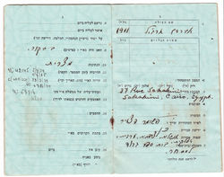 Egypt.Aliyah certificate.details