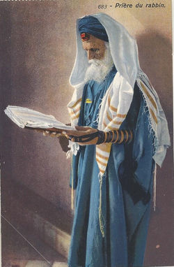 Rabbi at prayer