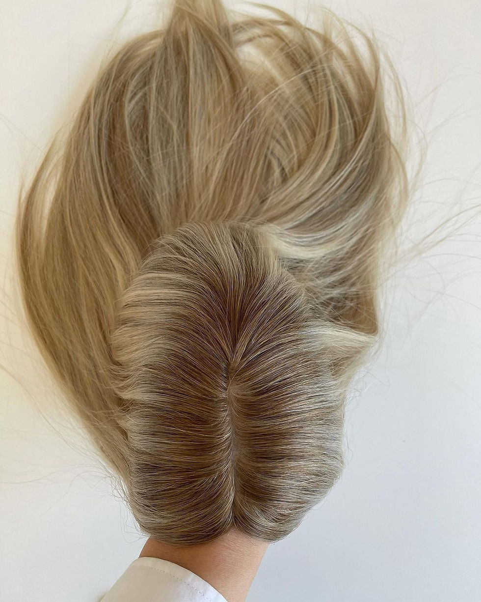 Miniatyrbild: European Raw Virgin Human Hair Full Ends Weft Women Lace Heavy Style Technique