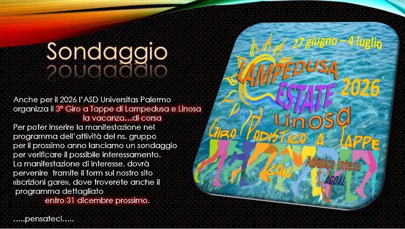 Sondaggio per Giro a Tappe Lampedusa e Linosa 2026