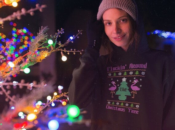 Thumbnail: Flocking Around Xmas SVG - INSTANT DOWNLOAD