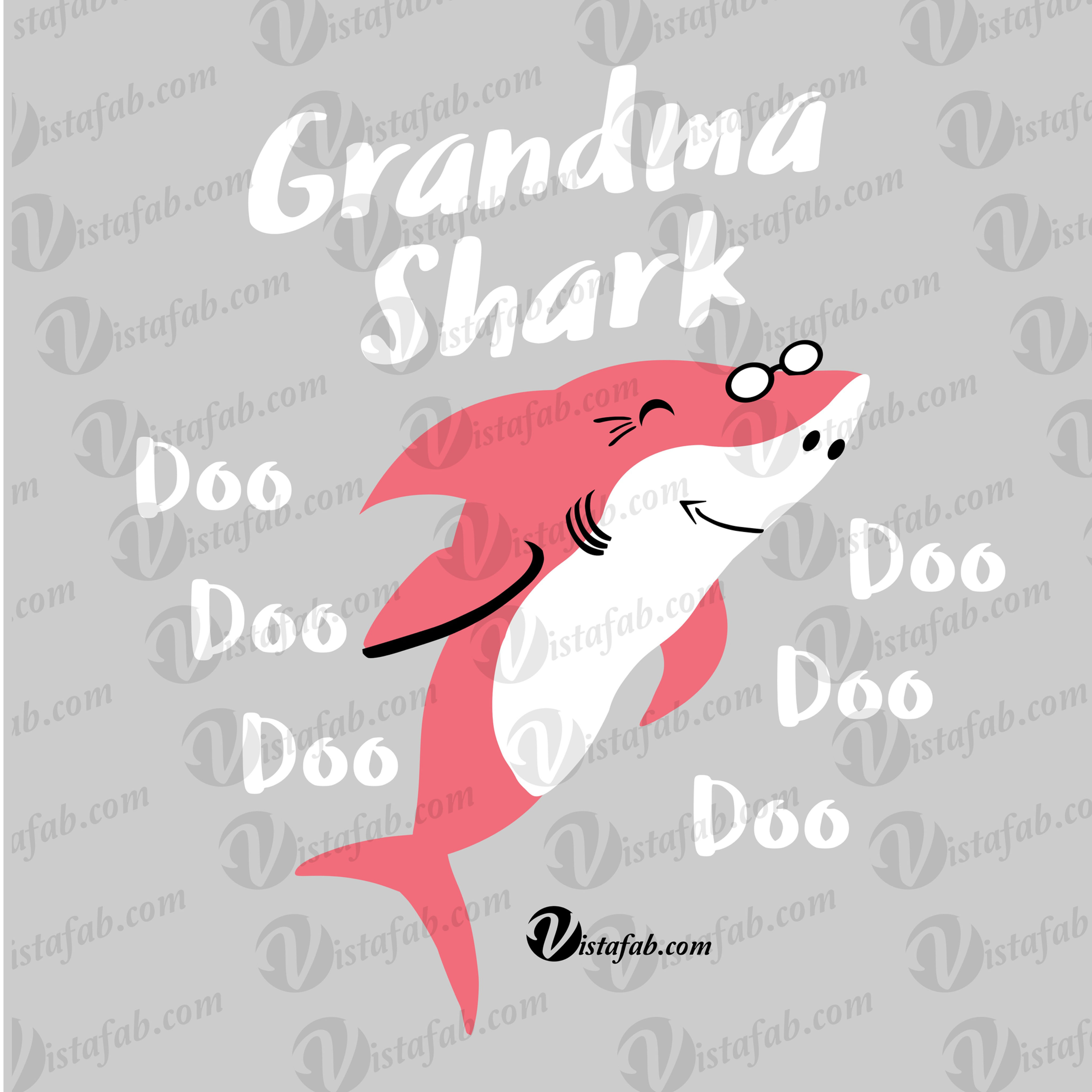 Grandma Nana Shark - INSTANT DOWNLOAD