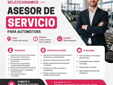 ASESOR DE SERVICIOS - Automotora Cordón