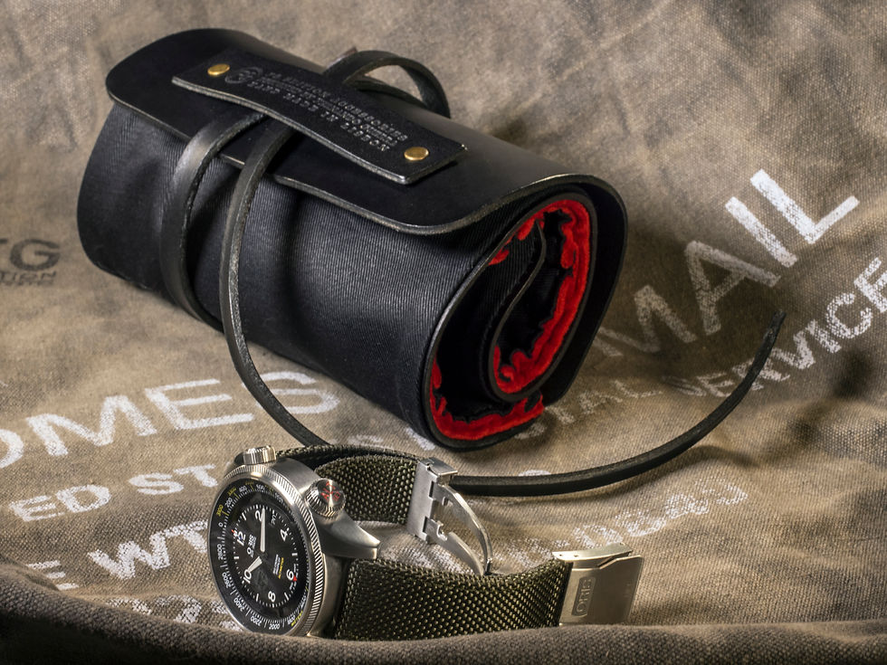Thumbnail: LEATHER AND CANVAS WATCHES ROLL