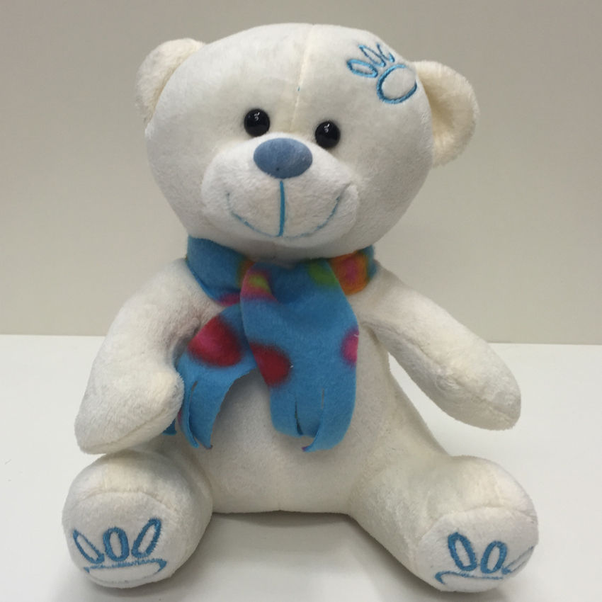 Miniatura: OSO BUFANDA 20CM AZUL O ROSADO