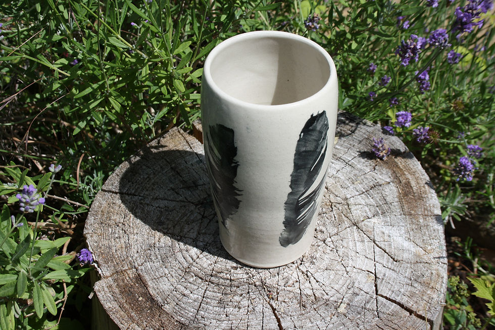 Thumbnail: Feather Vase Stoneware