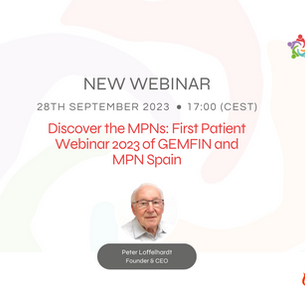 Webinar: Discover the MPNs, GEMFIN's First Patient Webinar 2023 in collaboration with MPN Spain