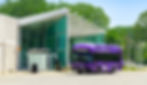 A DART bus outside Polk County River Place