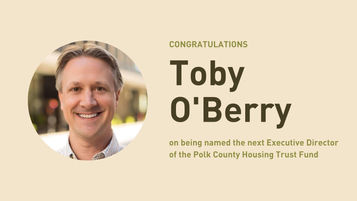Toby O'Berry to serve as next executive director of the Polk County Housing Trust Fund