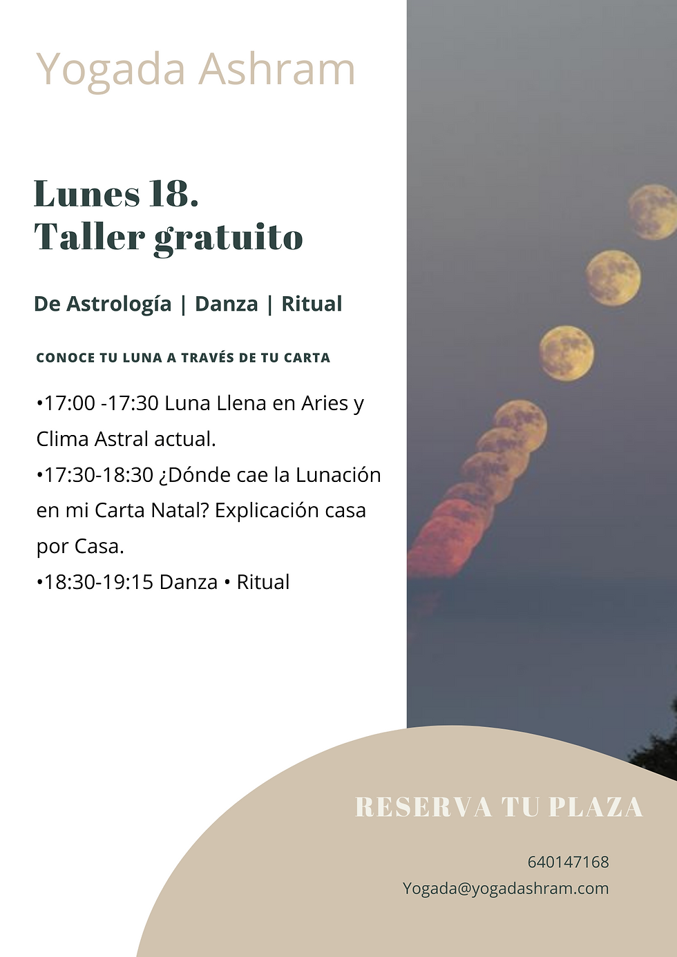 Taller de Astrología · Danza · Meditación
