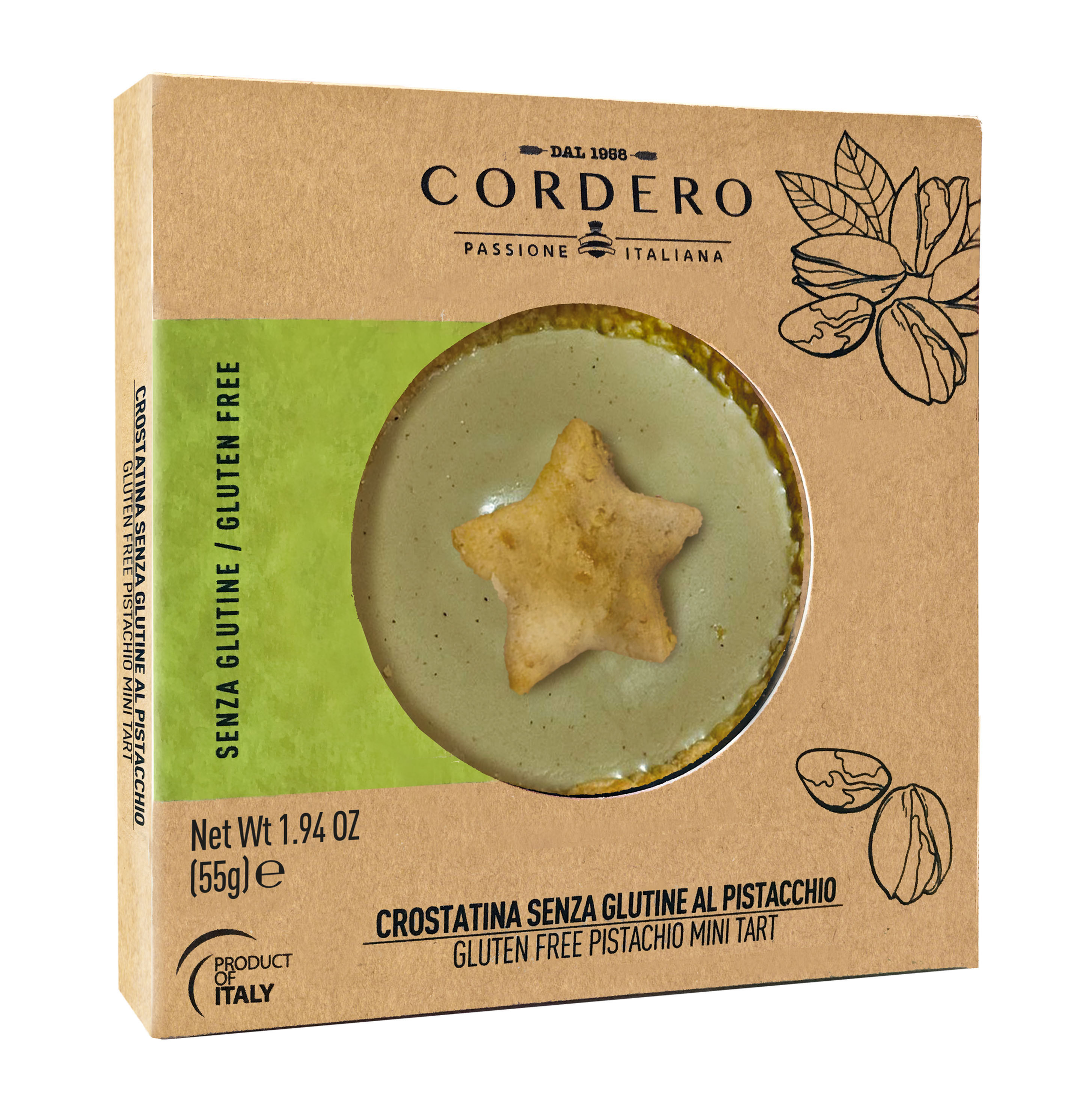 Mini Crostatina con Crema al Pistacchio 55gr