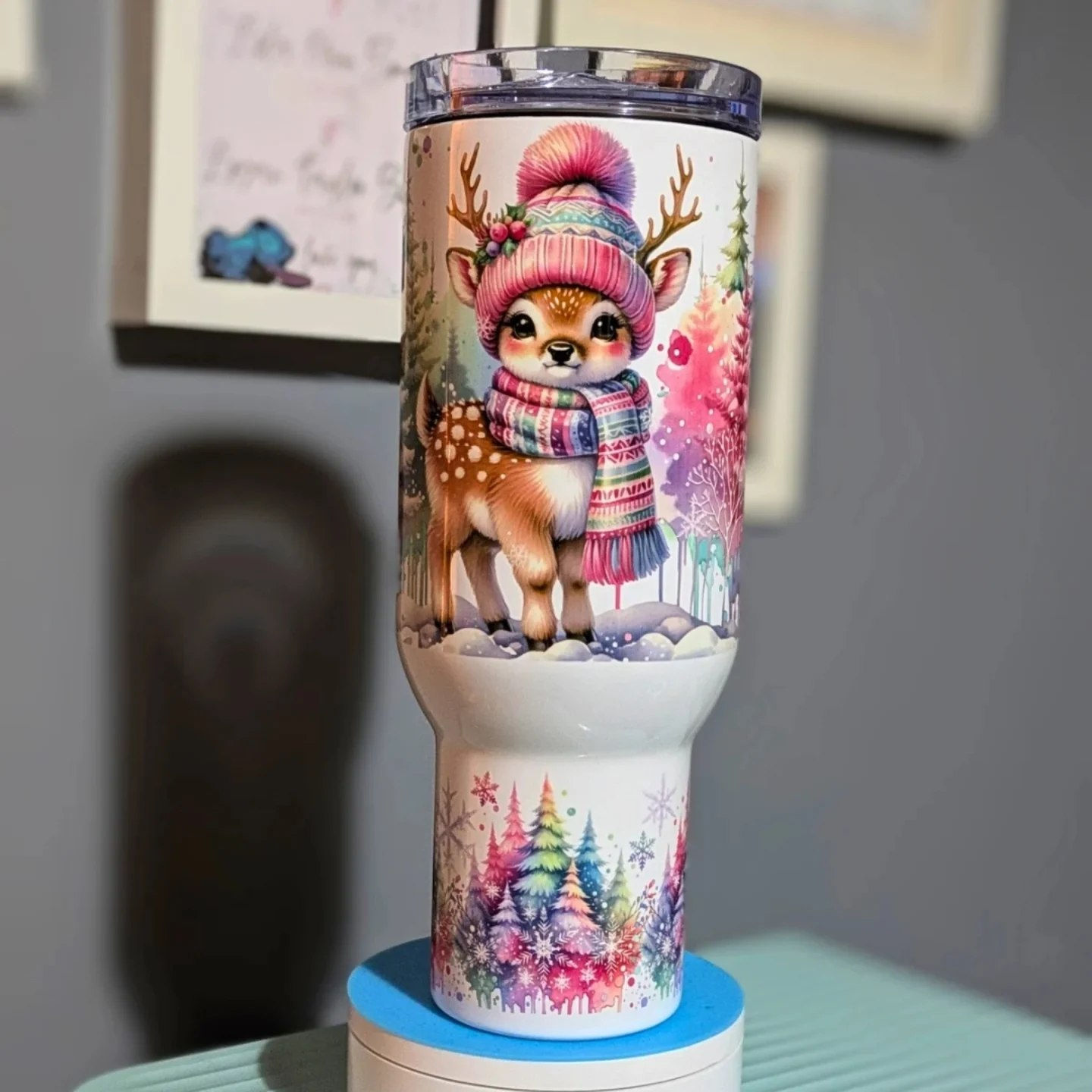 Stag Christmas Stanley Style Tumbler