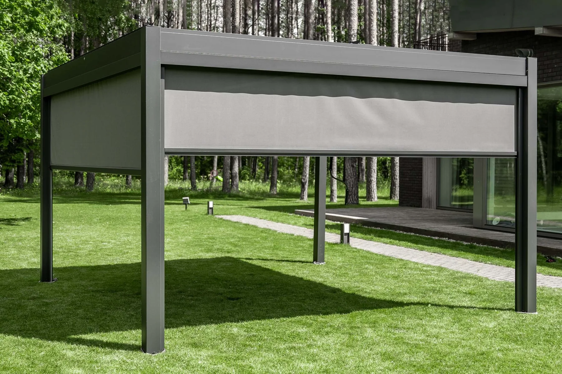 Prefab Pavilion with Shades