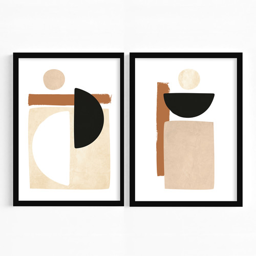 Abstract Shapes Wall Art Set Palm & Wild
