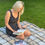 Thumbnail: Picnic rug with incorporated pockets and handles