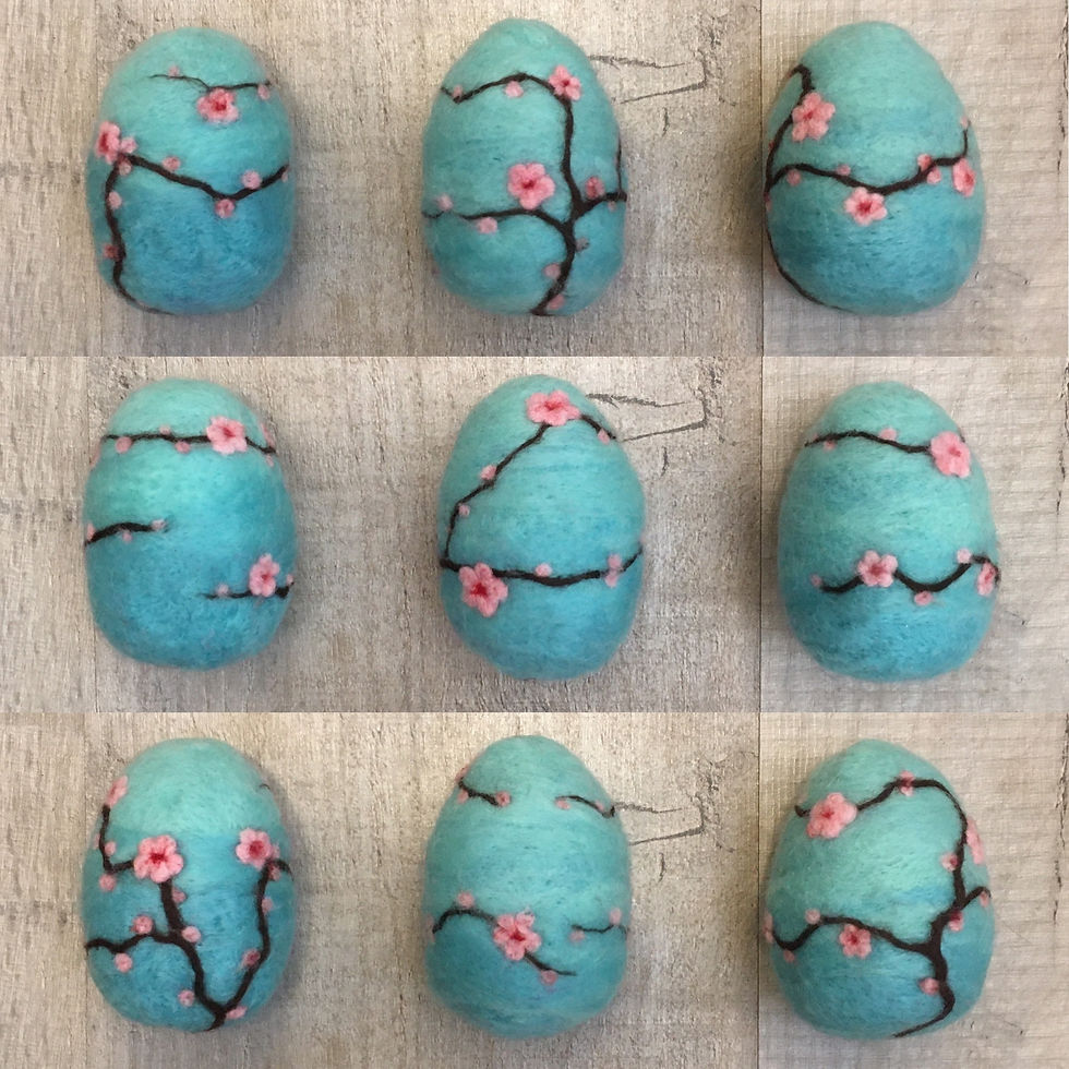 Thumbnail: Blossom Eggs and Butterfly Bowl | Needle Felting Kit