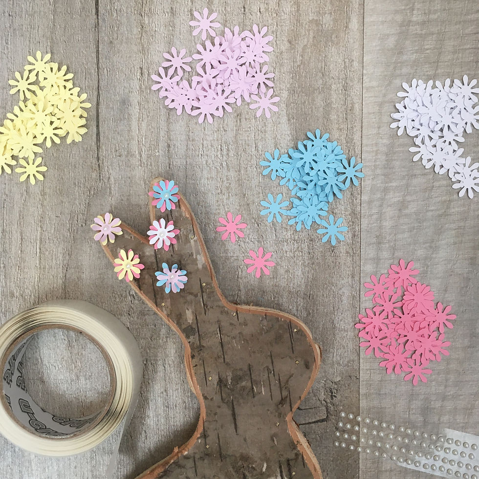 Thumbnail: Springtime Flowers Birch Bunny