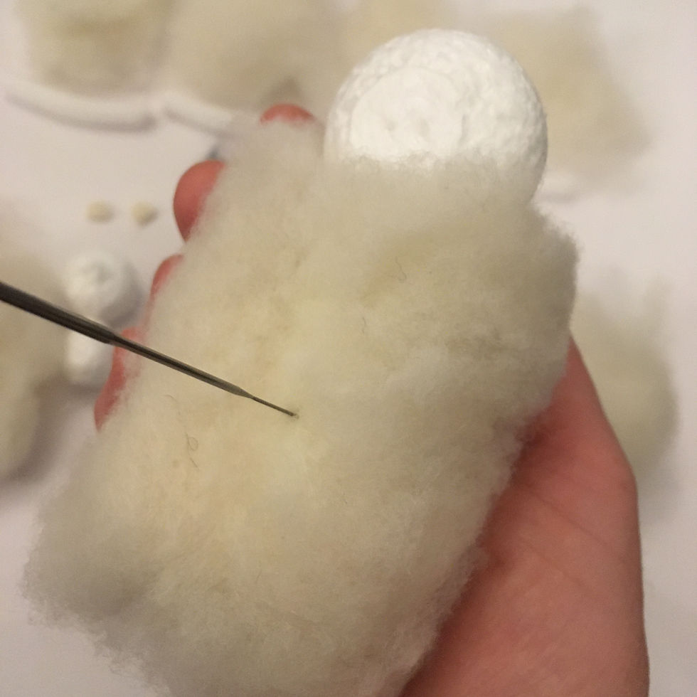 Thumbnail: Polar Bear and Cub Needle Felting Kit