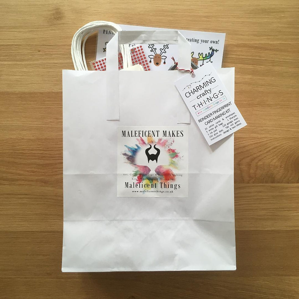 Thumbnail: Fingerprint Art: Reindeer Card Making Kit