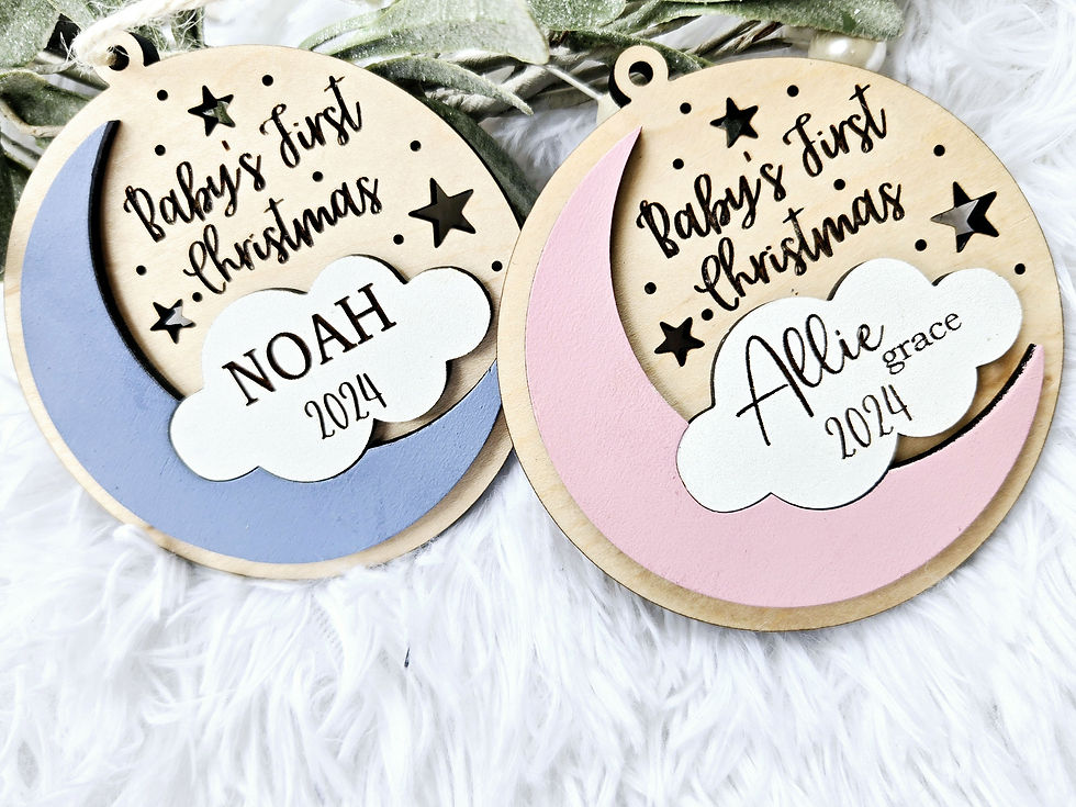 Thumbnail: Baby's First Christmas Ornamnet