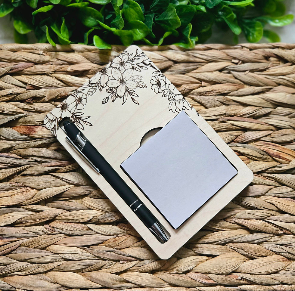 Thumbnail: Sticky Note Holder with Pen Personalized for Teacher Gift