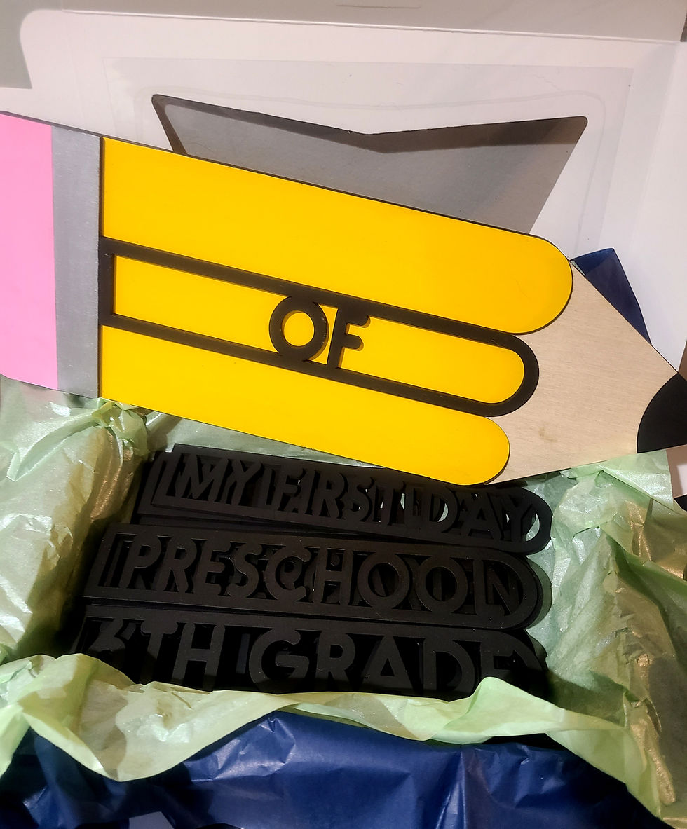 Thumbnail: Back to School Pencil Interchangable Sign Set 